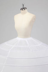 10 Hoop Tulle Ball Gown Petticoat Floor Length Crinoline Underskirt for Quinceanera Dress