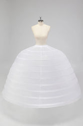 10 Hoop Tulle Ball Gown Petticoat Floor Length Crinoline Underskirt for Quinceanera Dress
