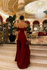 Off the Shoulder Strapless Sleeveless Mermaid Long Formal Dress With Ruffles