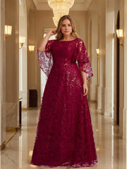 A Line Princess Mother Of The Bride Dresses With Applique Sequins