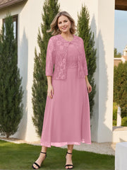 A Line Princess Plus Size Mother Of The Bride Dresses With Applique Jacket
