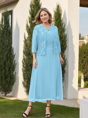 A Line Princess Plus Size Mother Of The Bride Dresses With Applique Jacket