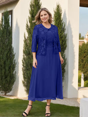 A Line Princess Plus Size Mother Of The Bride Dresses With Applique Jacket