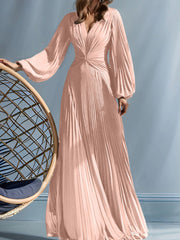 A Line Princess V Neck Mother Of The Bride Dresses With Ruched
