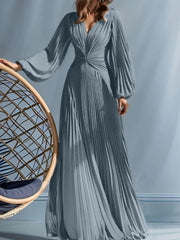 A Line Princess V Neck Mother Of The Bride Dresses With Ruched
