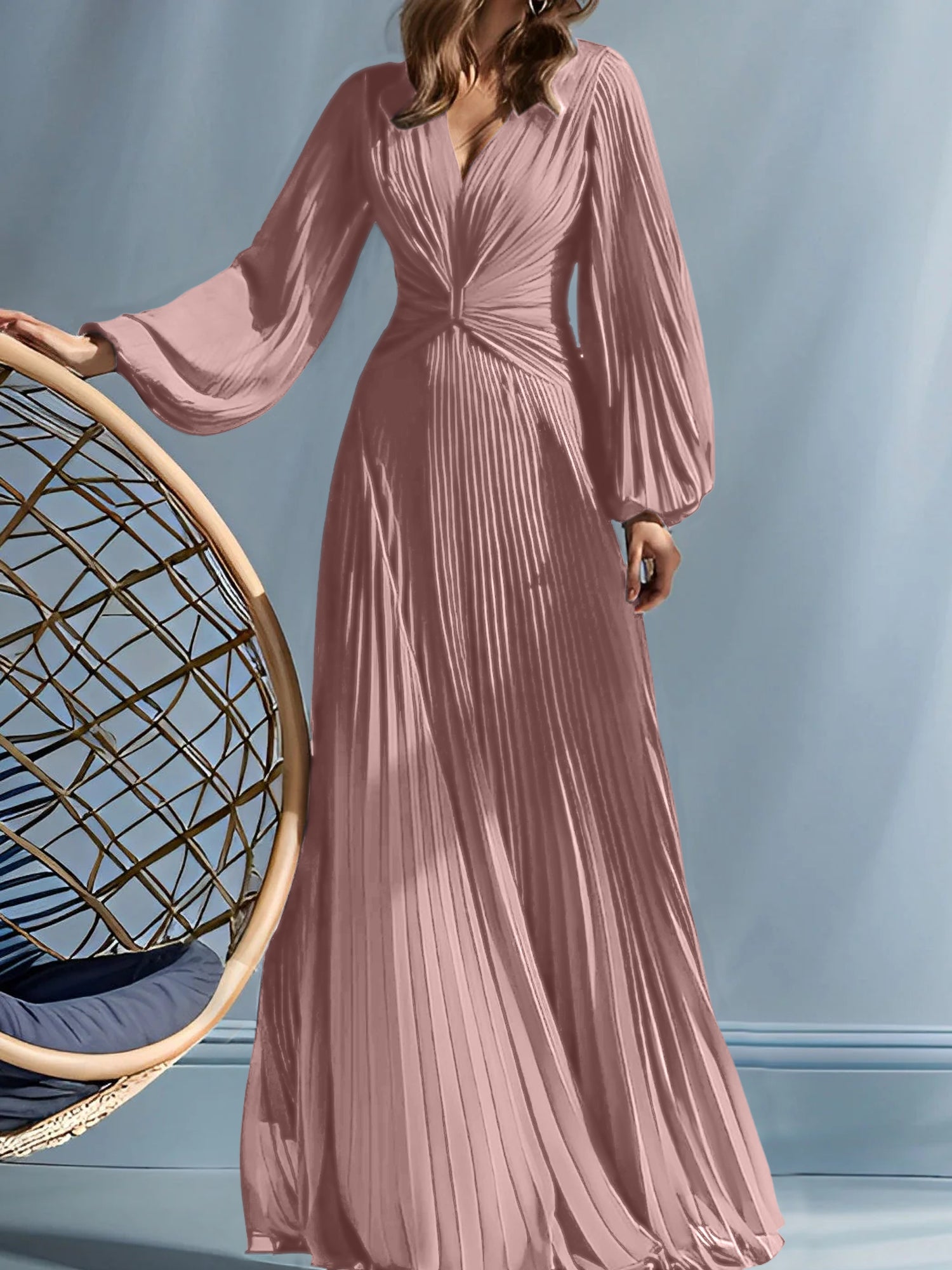 A Line Princess V Neck Mother Of The Bride Dresses With Ruched