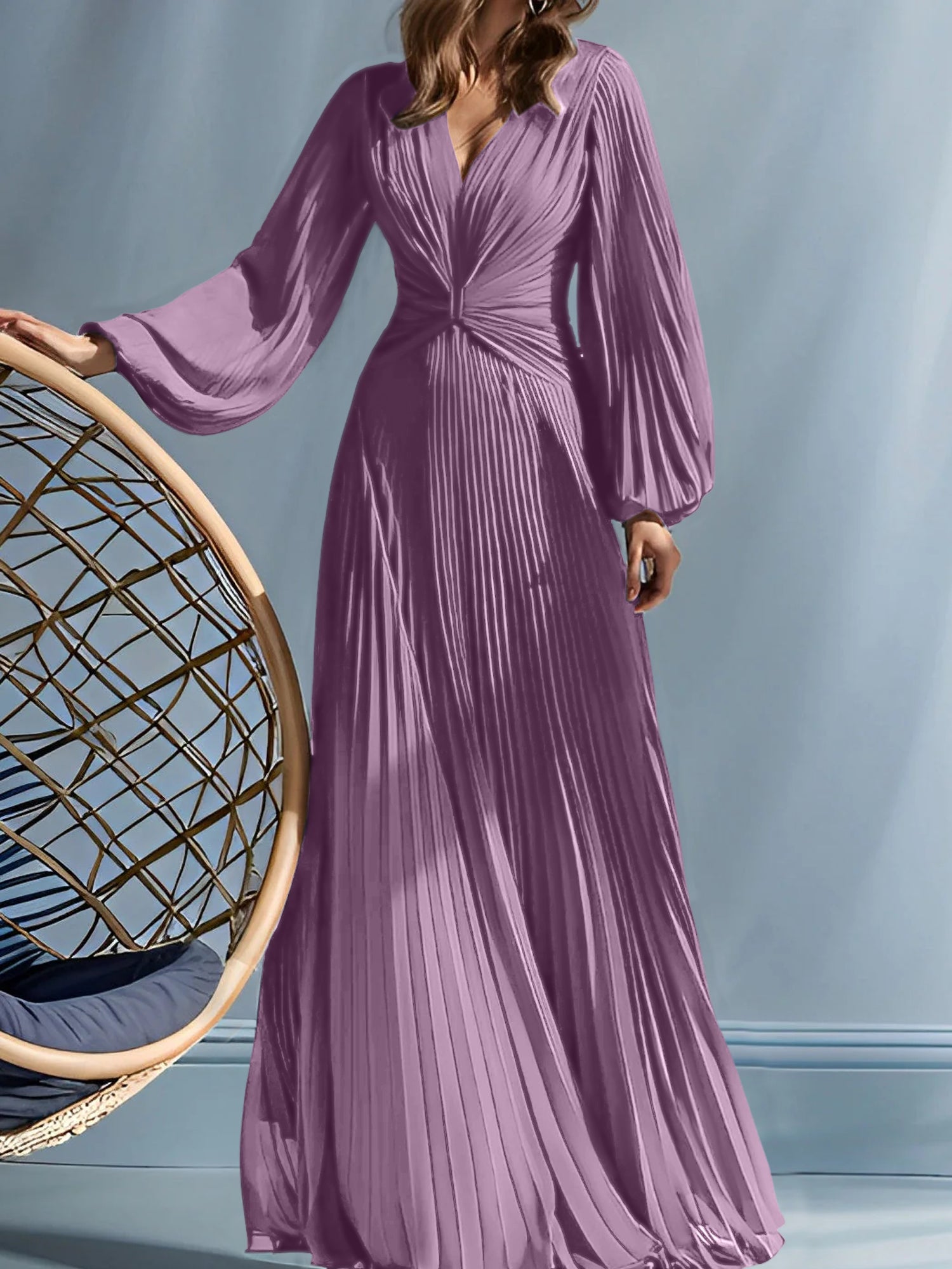 A Line Princess V Neck Mother Of The Bride Dresses With Ruched
