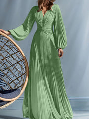 A Line Princess V Neck Mother Of The Bride Dresses With Ruched