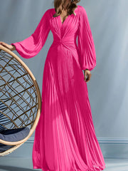 A Line Princess V Neck Mother Of The Bride Dresses With Ruched