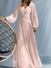 A Line Princess V Neck Mother Of The Bride Dresses With Ruched