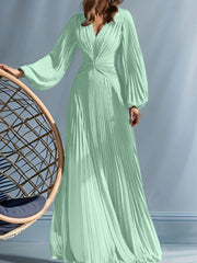 A Line Princess V Neck Mother Of The Bride Dresses With Ruched