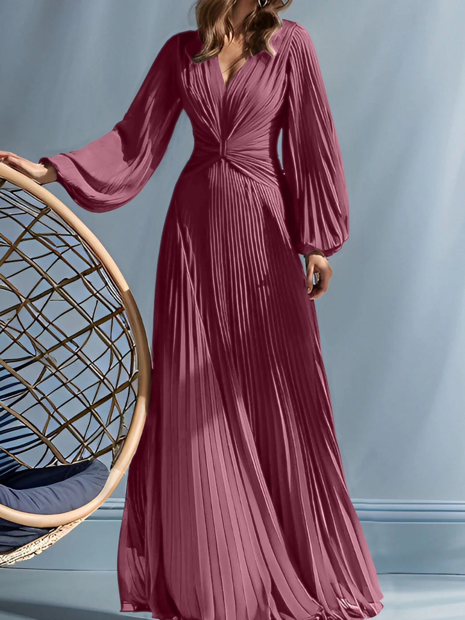 A Line Princess V Neck Mother Of The Bride Dresses With Ruched