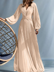 A Line Princess V Neck Mother Of The Bride Dresses With Ruched