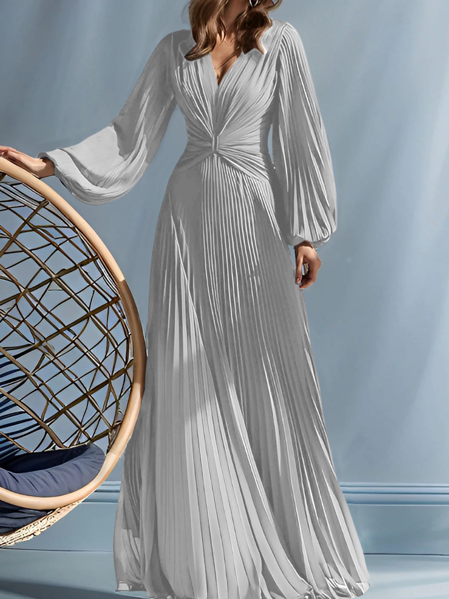 A Line Princess V Neck Mother Of The Bride Dresses With Ruched