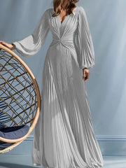 A Line Princess V Neck Mother Of The Bride Dresses With Ruched