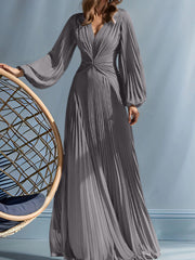 A Line Princess V Neck Mother Of The Bride Dresses With Ruched
