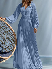 A Line Princess V Neck Mother Of The Bride Dresses With Ruched