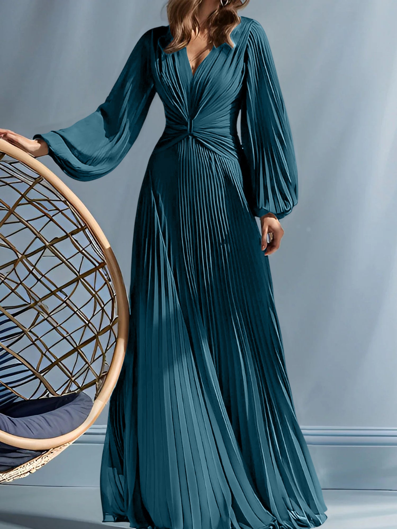 A Line Princess V Neck Mother Of The Bride Dresses With Ruched