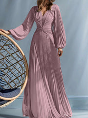 A Line Princess V Neck Mother Of The Bride Dresses With Ruched