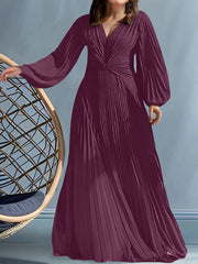 A Line Princess V Neck Plus Size Mother Of The Bride Dresses With Ruched