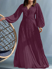 A Line Princess V Neck Plus Size Mother Of The Bride Dresses With Ruched