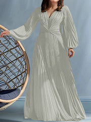 A Line Princess V Neck Plus Size Mother Of The Bride Dresses With Ruched