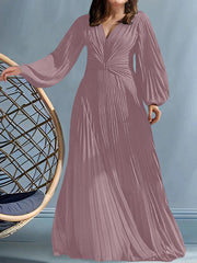 A Line Princess V Neck Plus Size Mother Of The Bride Dresses With Ruched
