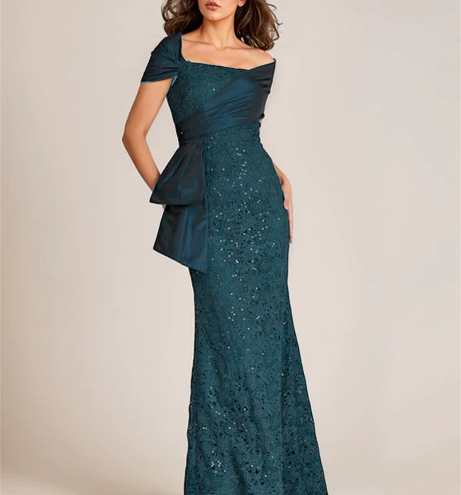 Trumpet Mermaid Off The Shoulder Lace Mother Of The Bride Dresses With Applique Beading