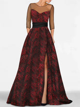 A-Line/Princess Sweetheart Mother Of The Bride & Groom Dresses With Printed Flower & High Split