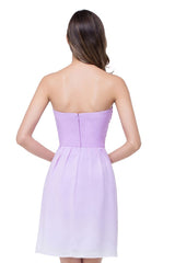 A-line Strapless Chiffon Bridesmaid Dress with Draped
