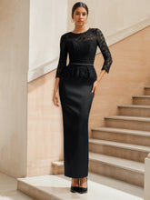 Ankle-Length Mother of the Bride Lace Dresses With 3/4 Sleeves