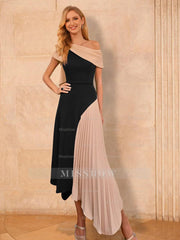 Asymmetrical A-Line Princess Mother of the Bride Dresses with Ruffles