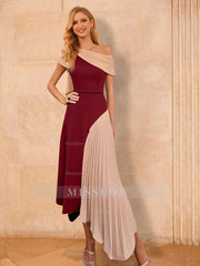 Asymmetrical A-Line Princess Mother of the Bride Dresses with Ruffles
