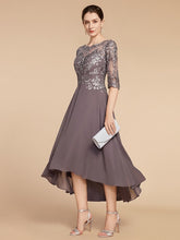 Asymmetrical Scoop A-Line Mother of the Bride Princess Dresses