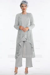 Beautiful Crew Long Sleeveless Sequined Mother of the Bride with Jacket