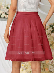 Beautiful Tulle Knee Length Dress Layered Tulle Skirt for Party