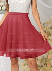 Beautiful Tulle Knee Length Dress Layered Tulle Skirt for Party