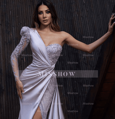 Beautiful evening dress long pink | Prom Evening Dresses with lace sleeves