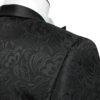 Black Jacquard Shawl Collar Two-Piece Slim Fit Wedding Suit