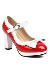 Black Pointed Toe Adjustable Strap Vintage Shoes