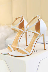 Black Stiletto Sandals
