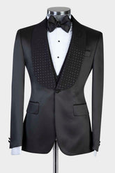 Black Two-Piece Shawl Lapel Custom Wedding Suits