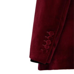 Burgundy Shawl Collar Two-Piece New Collection Groom's Suit