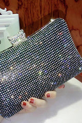 Black Spakly Rhinestone Evening Handbag