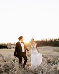 Charming Ivory Column V-Neck Spaghetti Straps Sleeveless Beaded Sequined Sweep Train Wedding Dress