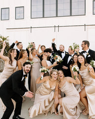 Charming Ivory Column V-Neck Spaghetti Straps Sleeveless Beaded Sequined Sweep Train Wedding Dress