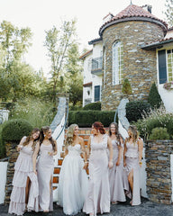 Charming White A-Line Sweetheart Sleeveless Front Split Long Tulle Wedding Dress With Appliques
