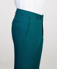 Chic Teal Notched Lapel Two Piece Prom Outfit