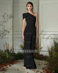 Chic White One-Shoulder Irregular Long Party Jump Suit