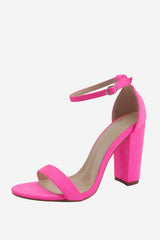 Chunky One Strap High Heel Sandals